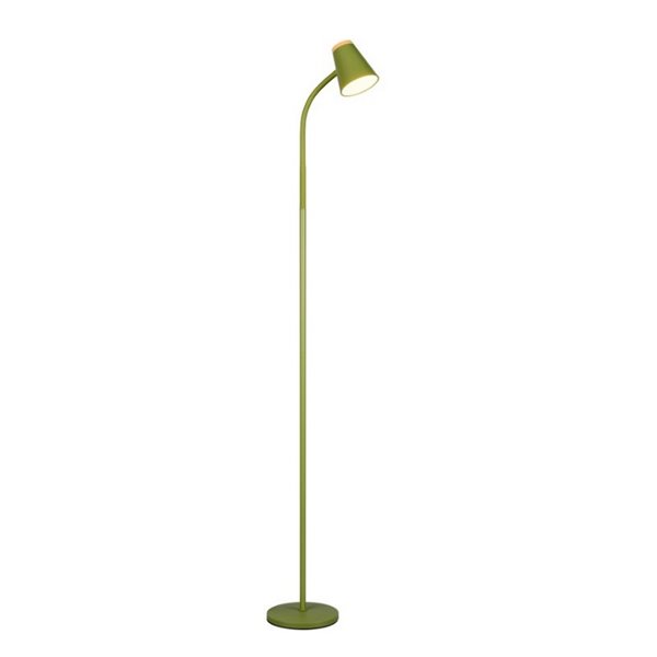 Lámpara de pie LED con brazo flexible PONGO interruptor integrado 4,5W 1x 500lm 3000K IP20 Verde