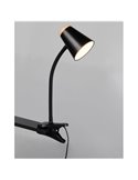 Lámpara LED con pinza multifunción PONGO con interruptor integrado 4,5W 1x 500lm 3000K IP20 Negro