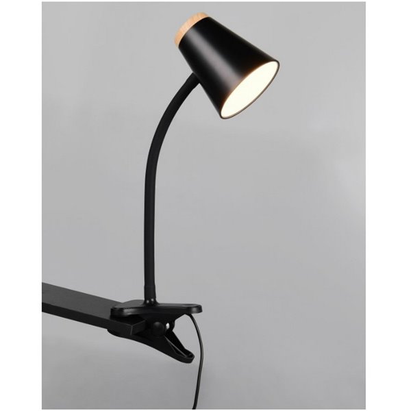 Lámpara LED con pinza multifunción PONGO con interruptor integrado 4,5W 1x 500lm 3000K IP20 Negro