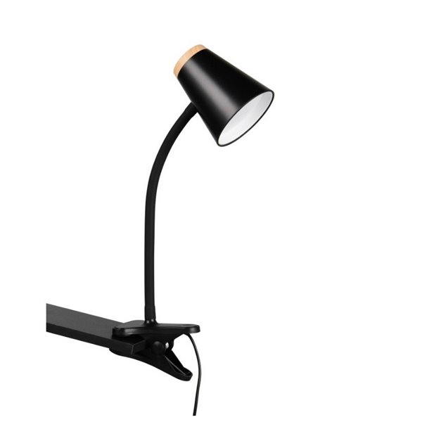 Lámpara LED con pinza multifunción PONGO con interruptor integrado 4,5W 1x 500lm 3000K IP20 Negro