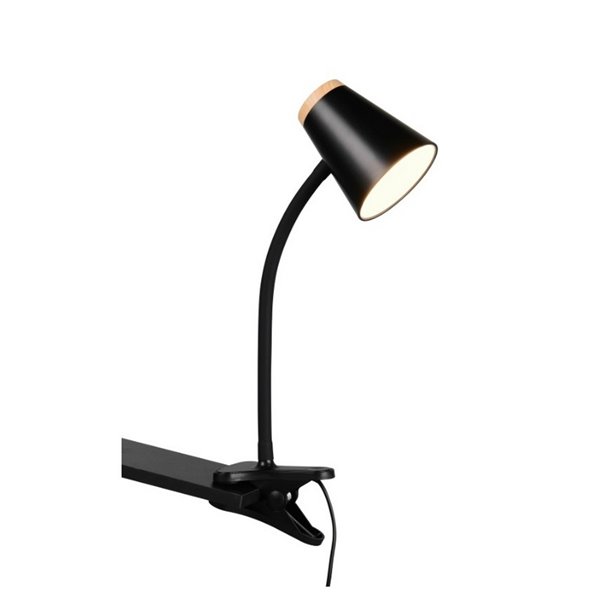 Lámpara LED con pinza multifunción PONGO con interruptor integrado 4,5W 1x 500lm 3000K IP20 Negro