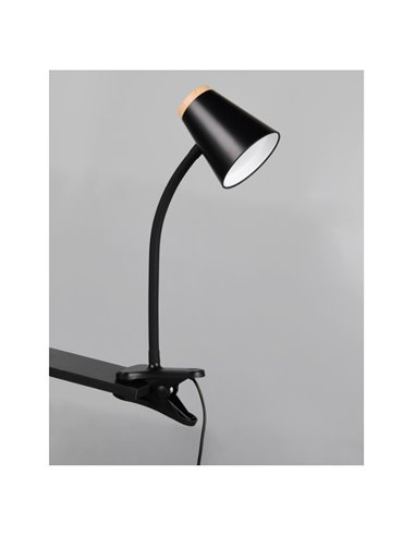 Lámpara LED con pinza multifunción PONGO con interruptor integrado 4,5W 1x 500lm 3000K IP20 Negro