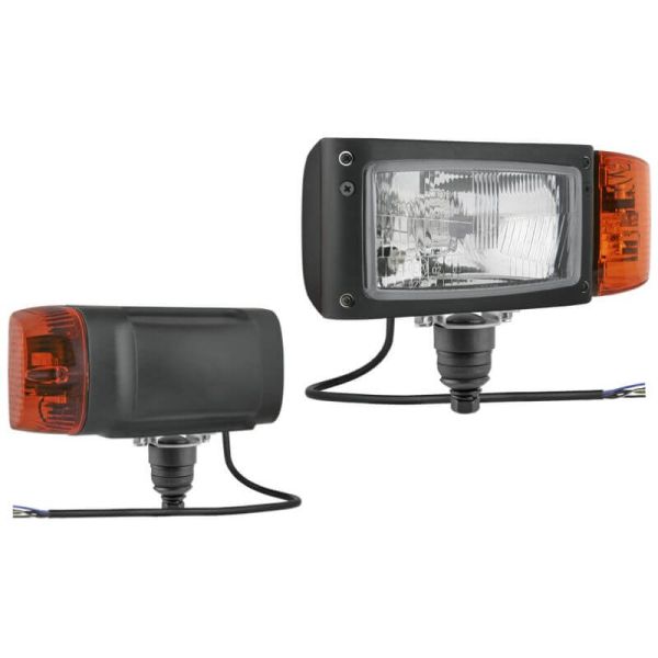 Phare avant avec support inférieur et...