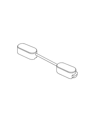 Conector alimentación bidireccional para luminaria LIMBO, negro