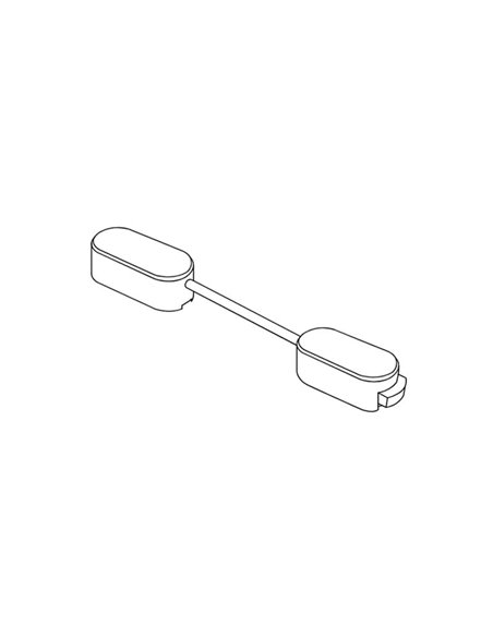 Conector alimentación bidireccional para luminaria LIMBO, negro