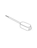 Conector alimentación unidireccional para luminaria LIMBO, negro