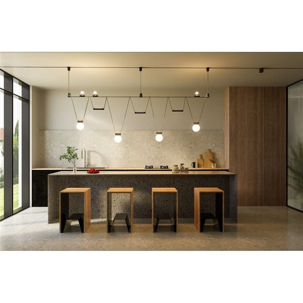 Connecteur d'alimentation bidirectionnel pour luminaire LIMBO, noir