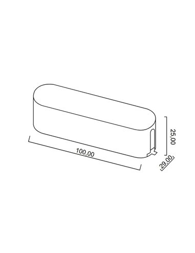 Acabamento da capa do cabo LIMBO, preto