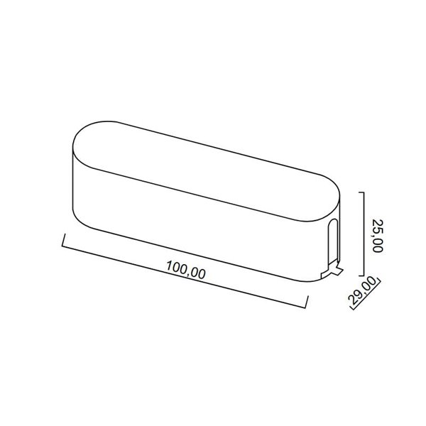 Acabamento da capa do cabo LIMBO, preto