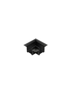 Conector en L para carril de empotrar LIMBO, negro