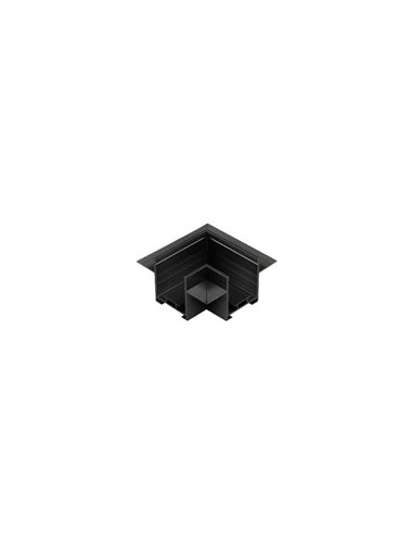 Conector en L para carril de empotrar LIMBO, negro