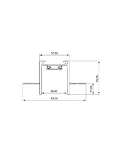 Difusor para trilho embutido LIMBO, preto 2