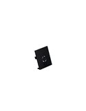 Juego tapas carril de empotrar para carriles LIMBO, negro