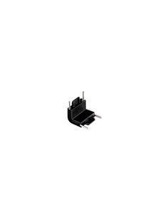 Conector en L perpendicular para carril superficie LIMBO, negro