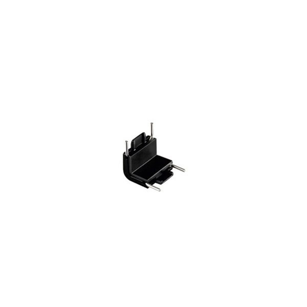 Conector en L perpendicular para carril superficie LIMBO, negro