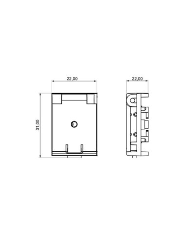 Grampos de conexão de fita têxtil LIMBO, pretos