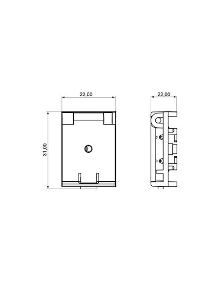 Grampos de conexão de fita têxtil LIMBO, pretos