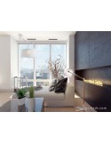 Lámpara de Techo serie Nordica de diseño nordico de color blanca 4928 de mantra blanco roto pantalla redonda | LeonLeds Iluminac