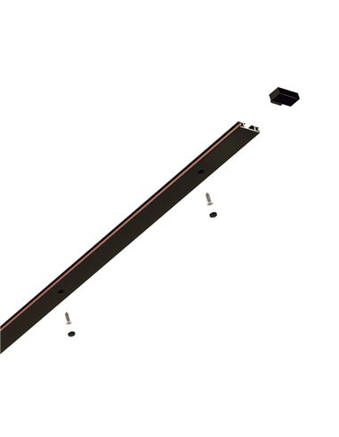 Carril ultrafino de superficie 2 metros para carriles LIMBO, negro