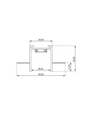 Carril empotrar 2 metros LIMBO, negro
