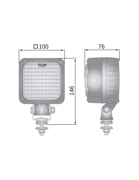 Faro Led Luz azul Especial Sulfatadora/ advertencia / naútica de Wesem con la mejor calidad | LeonLeds Iluminación