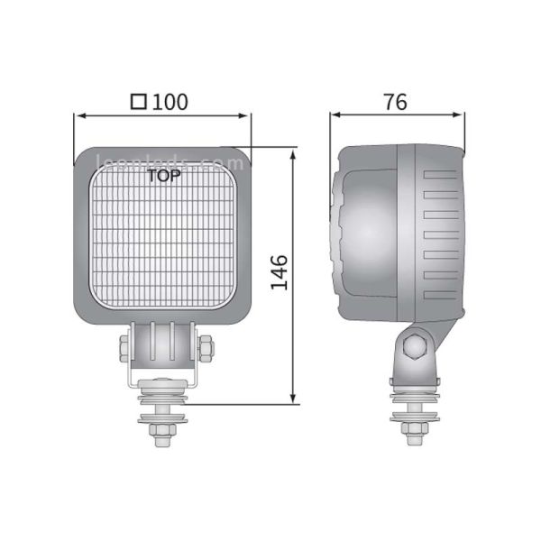 Faro Led Luz azul Especial Sulfatadora/ advertencia / naútica de Wesem con la mejor calidad | LeonLeds Iluminación
