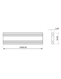 Cinta textil 24V gris con corte a medida para carril, LIMBO