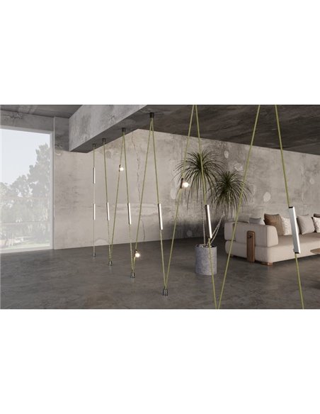 Rollo 10m. cinta textil negro 24V para carril LIMBO