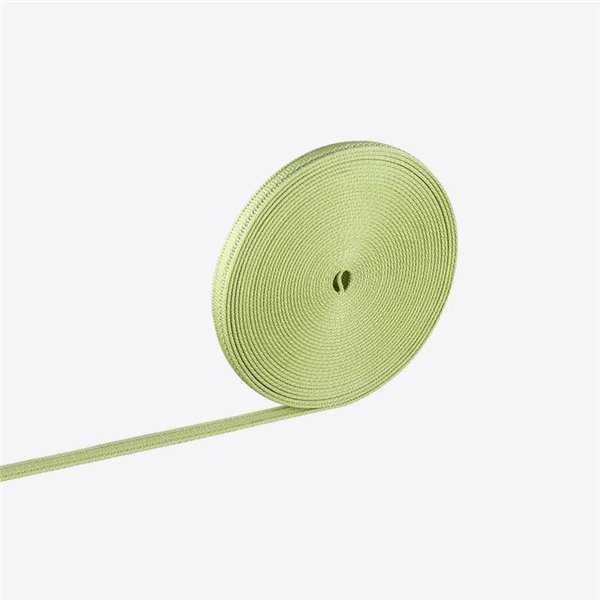 Rollo 10m. Cinta Textil 24V Verde para carril LIMBO