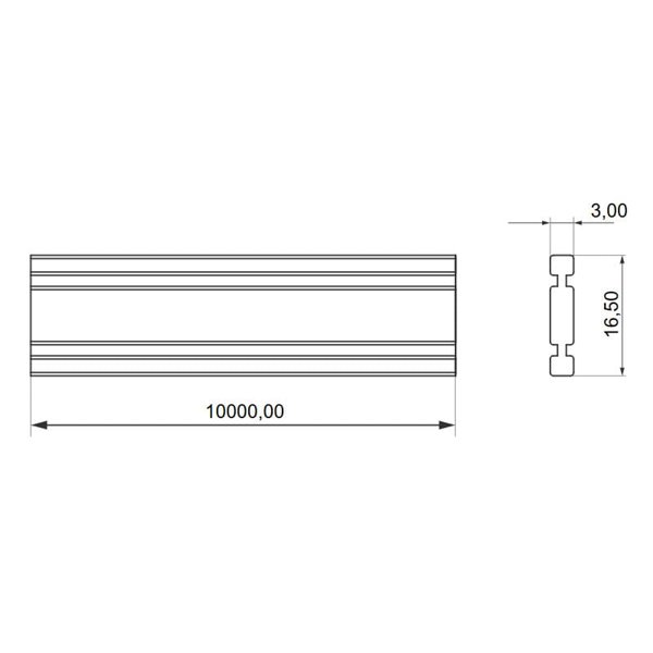 Role 10m. Fita Têxtil Laranja 24V para trilho LIMBO