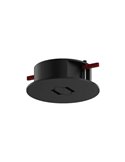 Accesorios de empotrar para cinta textil 24V Limbo, negro