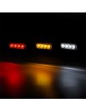 Luz de Gálibo SLIM GRAPHITE - LED IP68 - 12/24V - 4 Leds - Rojo, Ámbar y Blanco