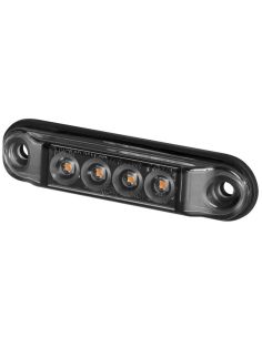 Luz de Gálibo SLIM GRAPHITE - LED IP68 - 12/24V - 4 Leds - Rojo, Ámbar y Blanco 2