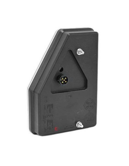 Piloto Trasero LED rectangular con triángulo y conector 5 Pin Bajonet FT-277 12V con Can-Bus Fristom | LeonLeds