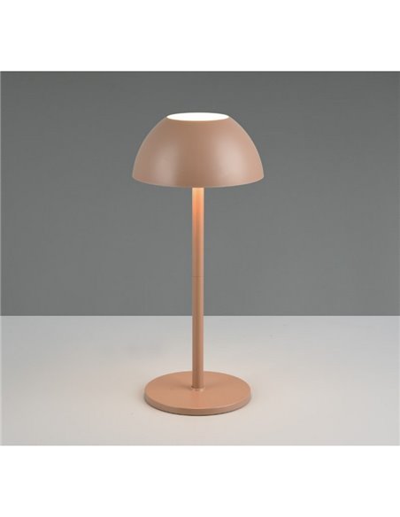 Lampe de table LED rechargeable RICARDO avec éclairage direct et indirect, 1,7 W, 240 lm, 3 000 K, IP54