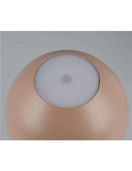 Lampe de table LED rechargeable RICARDO avec éclairage direct et indirect, 1,7 W, 240 lm, 3 000 K, IP54