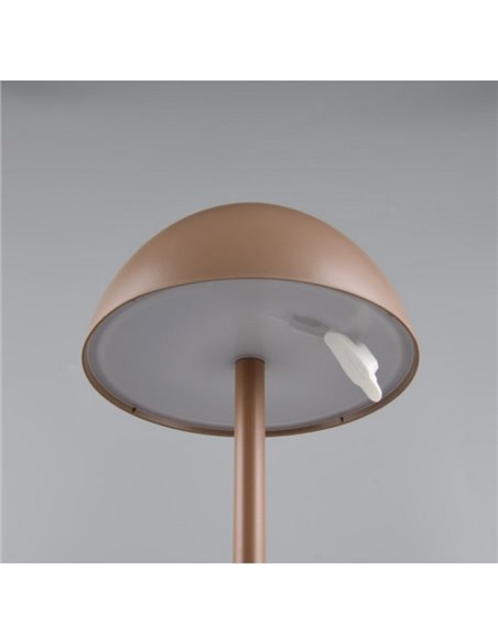 Lampe de table LED rechargeable RICARDO avec éclairage direct et indirect, 1,7 W, 240 lm, 3 000 K, IP54