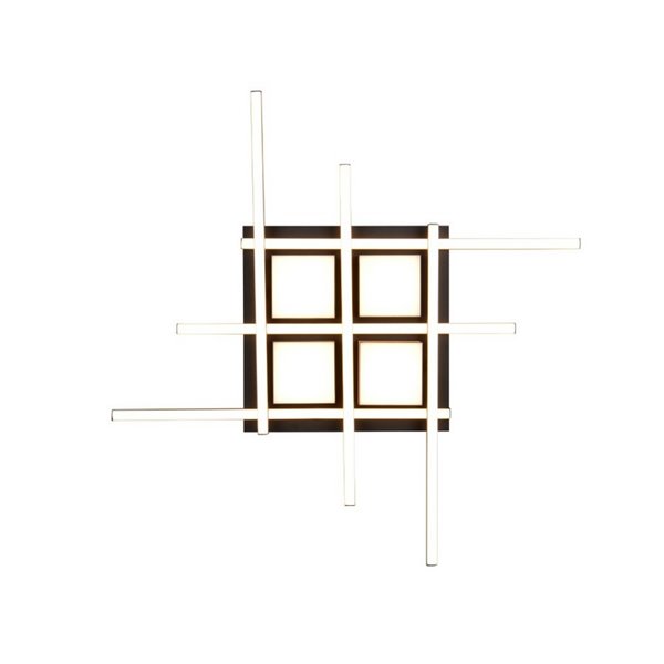 Plafonnier LED carré ROGER avec fonction mémoire, dimmable, 35W, 4050lm, 2700 - 6500K, IP20