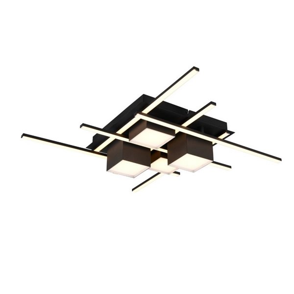 Plafonnier LED carré ROGER avec fonction mémoire, dimmable, 35W, 4050lm, 2700 - 6500K, IP20