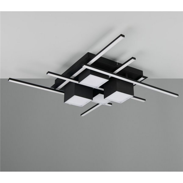 Plafonnier LED carré ROGER avec fonction mémoire, dimmable, 35W, 4050lm, 2700 - 6500K, IP20