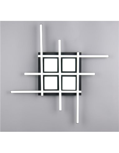 Plafonnier LED carré ROGER avec fonction mémoire, dimmable, 35W, 4050lm, 2700 - 6500K, IP20