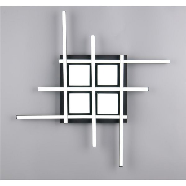 Plafonnier LED carré ROGER avec fonction mémoire, dimmable, 35W, 4050lm, 2700 - 6500K, IP20