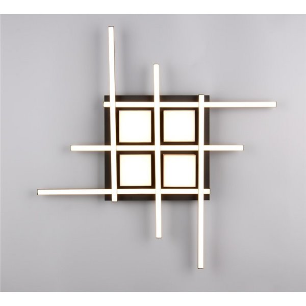 Plafonnier LED carré ROGER avec fonction mémoire, dimmable, 35W, 4050lm, 2700 - 6500K, IP20