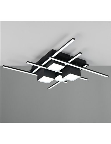 Plafonnier LED carré ROGER avec fonction mémoire, dimmable, 35W, 4050lm, 2700 - 6500K, IP20