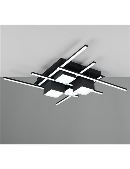 Plafón de techo cuadrado LED con función memoria ROGER regulable 35W 4050lm 2700 - 6500K IP20 