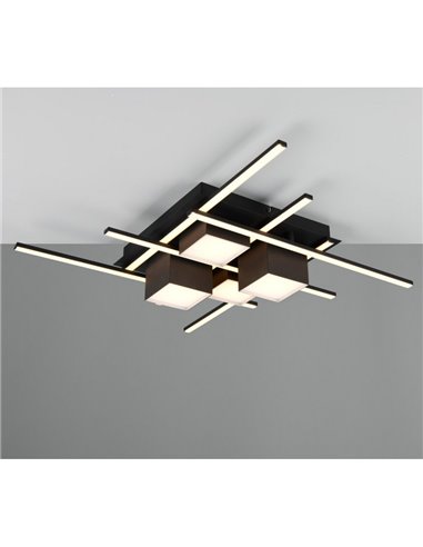 Plafón de techo cuadrado LED con función memoria ROGER regulable 35W 4050lm 2700 - 6500K IP20 