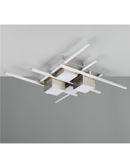 Plafonnier LED ROGER à intensité variable avec télécommande, fonction mémoire, 35 W, 4 050 lm, 2 700-6 500 K, IP20