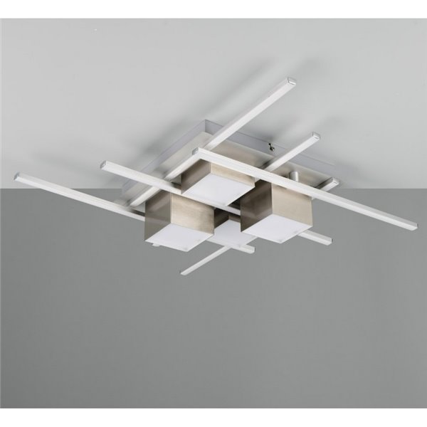 Plafonnier LED ROGER à intensité variable avec télécommande, fonction mémoire, 35 W, 4 050 lm, 2 700-6 500 K, IP20