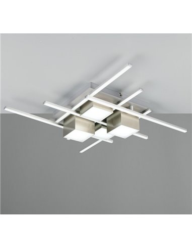 Luminária de teto LED regulável ROGER com controle remoto, função de memória, 35 W, 4050 lm, 2700-6500 K, IP20