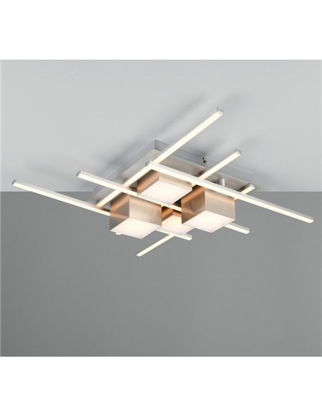 Plafón de techo LED regulable con mando a distancia ROGER función memoria 35W 4050lm 2700 - 6500K IP20 